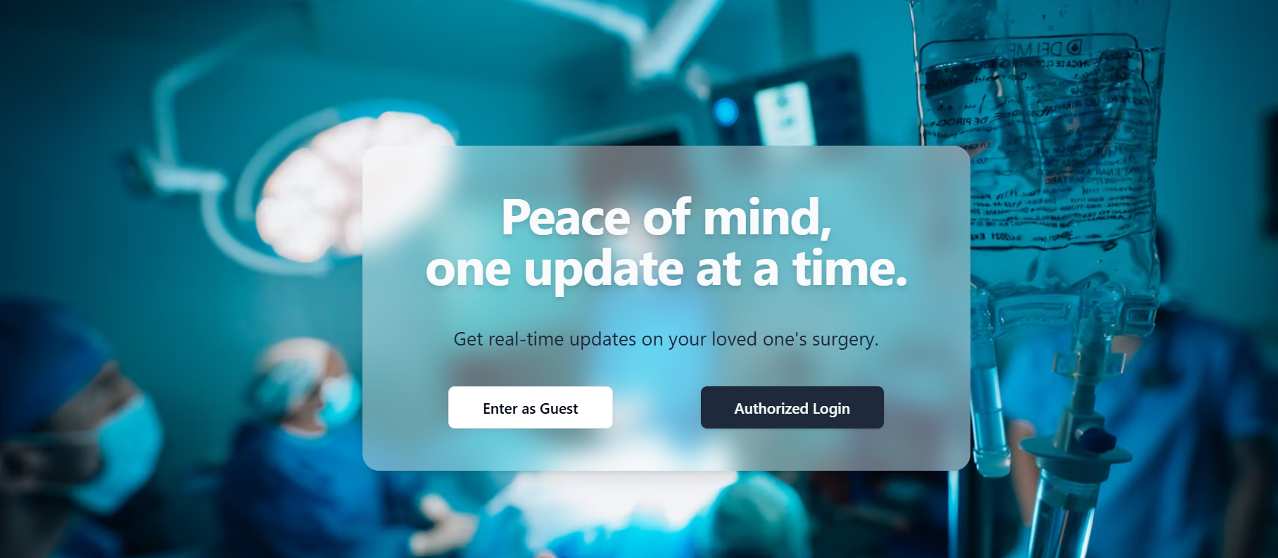 Surgery Status Board
